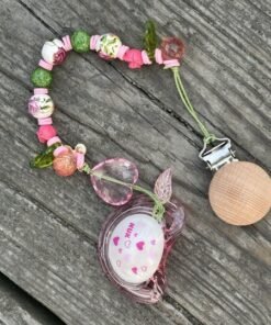 Rose Pacifier Clip