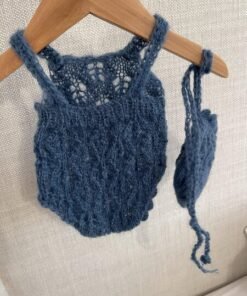 Dark blue mohair set