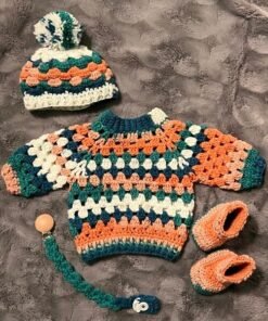 Sweater Hat and Booties