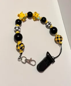 Bumble Bee Pacifier Clip