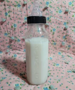 Vintage Glass Milk Bottle