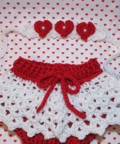 Red Hearts Bloomer Set