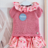 Knitset with ruffleshorts